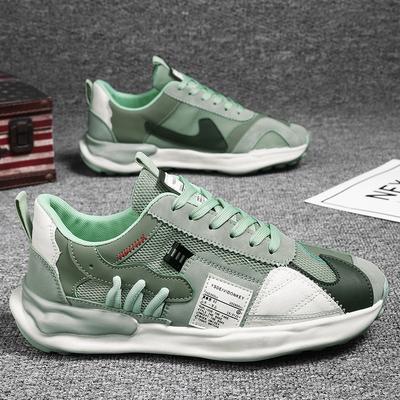 Męskie buty letnie oddychające nowe siateczkowe sportowe casualowe do biegania design niszowy Forrest Gump tata wszechstronne modne buty