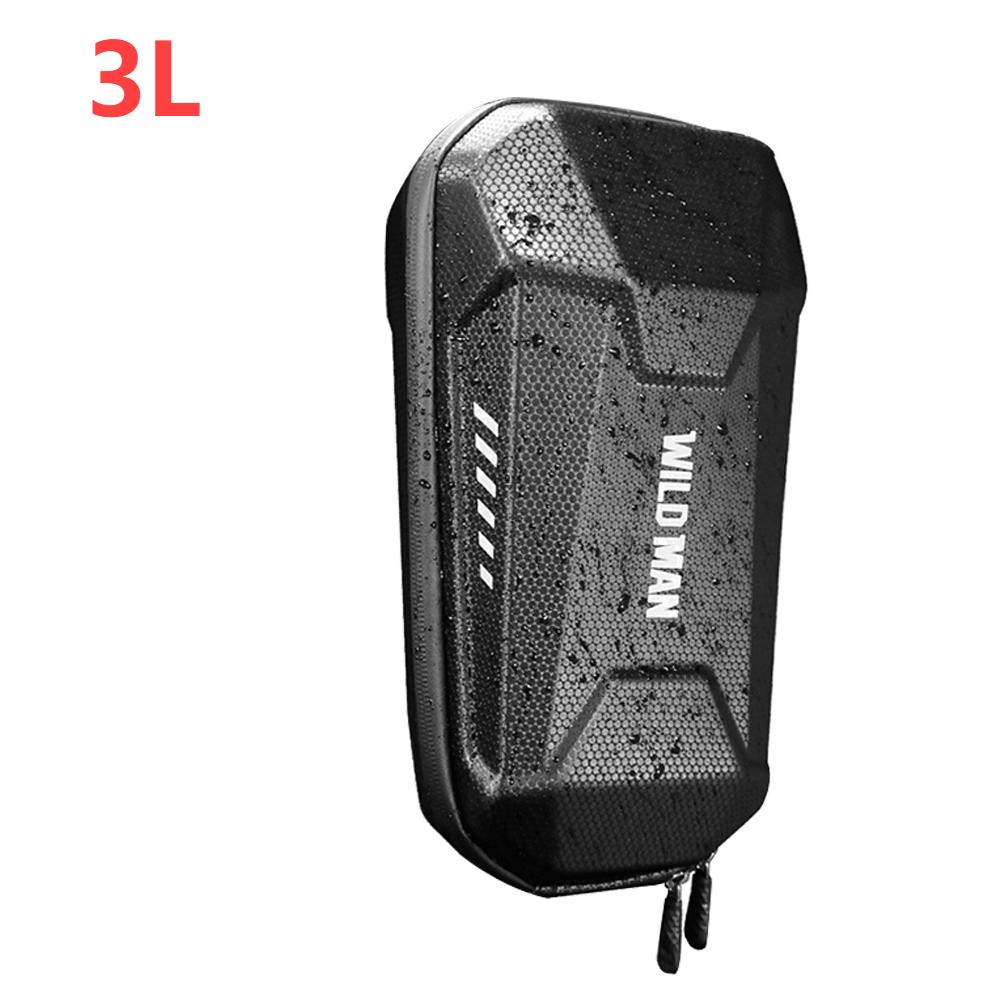 Electric Scooter Bag 2L 3L 4L Portable EVA Hard Shell Large Capacity Night Reflective Skateboard Front Handle Case Scooter Parts