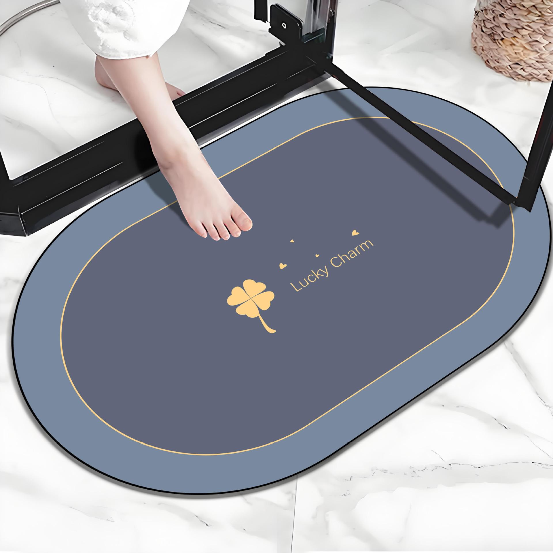 

«Диатомовый абсорбирующий нескользящий коврик для ванной комнаты» 40x60cm 4mm Thick Fast Dry