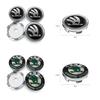 4pcs 60mm Car Wheel Center Hub Cap Rim Cover Emblem Stickers For Skoda Fabia Octavia Karoq Kodiaq Kamiq Superb Rapid Citigo MK2