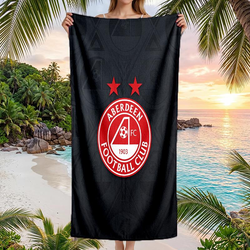 Aberdeen FC Aufdruck Schnelltrocknendes Strandtuch Mikrofaser Saugfähig Tragbar Reise Schwimmtuch
