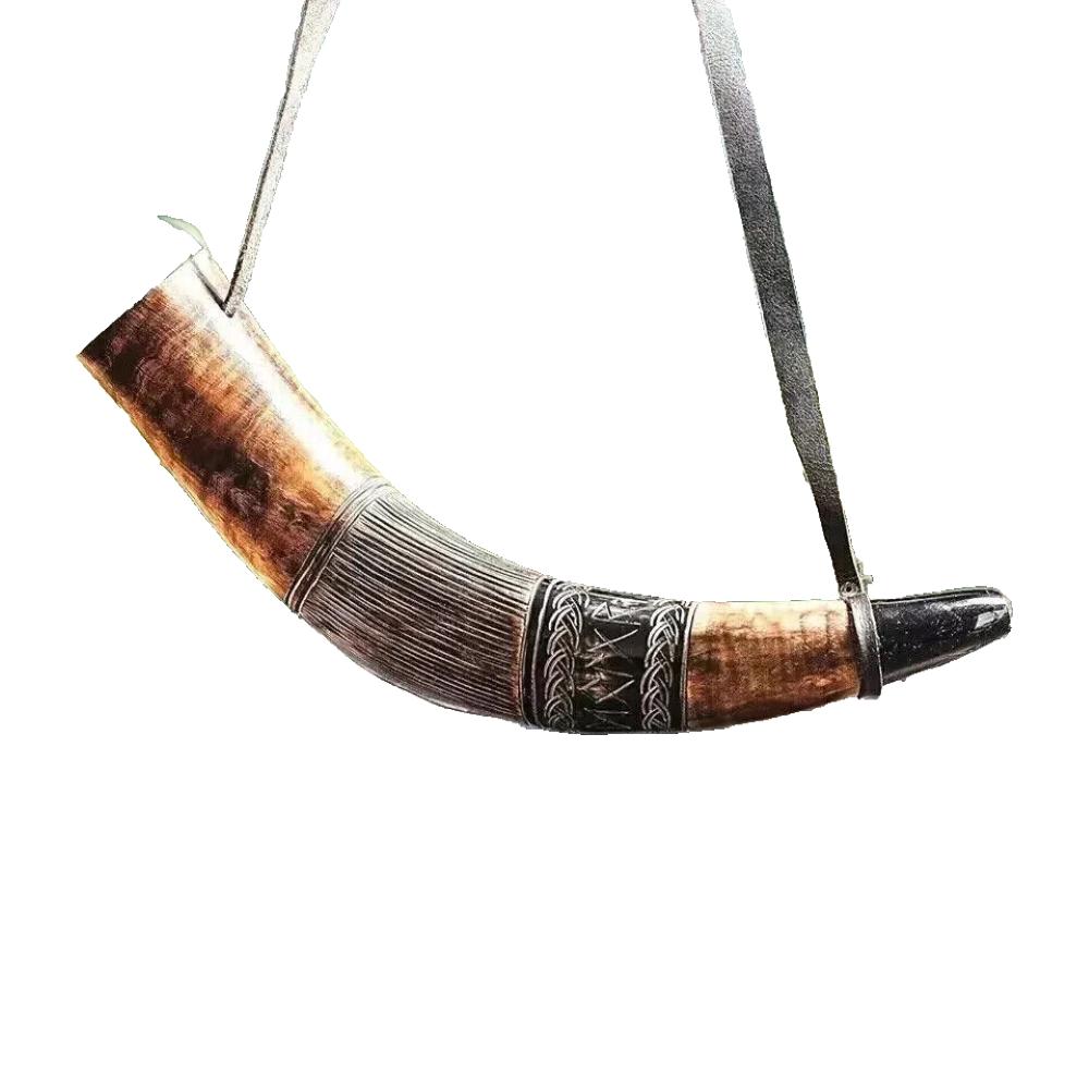 

Средневековый БОЕВОЙ РОГ ВИКИНГОВ боевая труба Ручная гравировка Духовой рог 16 дюймов Подарок натуральный рог Горн Охотничий инструмент Подарок Декор M аэро