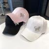 Women's Summer Baseball Cap Butterfly Metal Adjustable Snapback Hat Unisex Comfortable Headwear