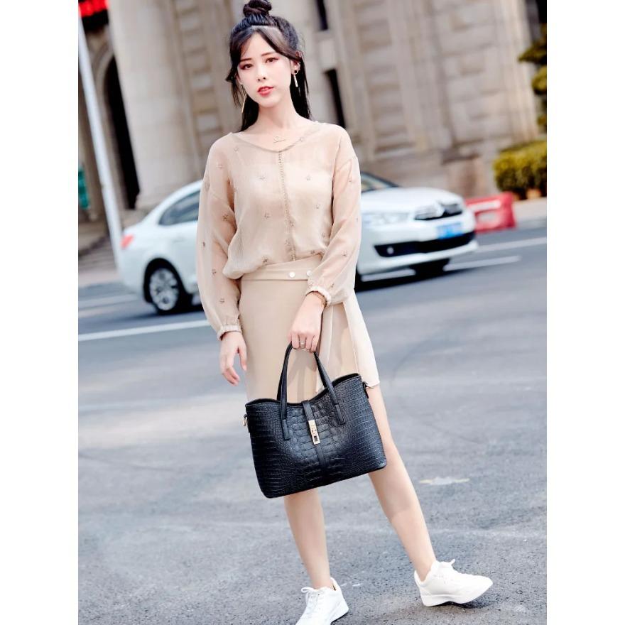 Большие вместительные сумки-тоуты для женщин — фото 4