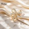 Decorative Lapel Pin Sparkling Rhinstone Bow Brooch, Retro Alloy Pin, Daily Outfit Accessory Women Jewelry Accessories for Suit Dress Coat Scarf