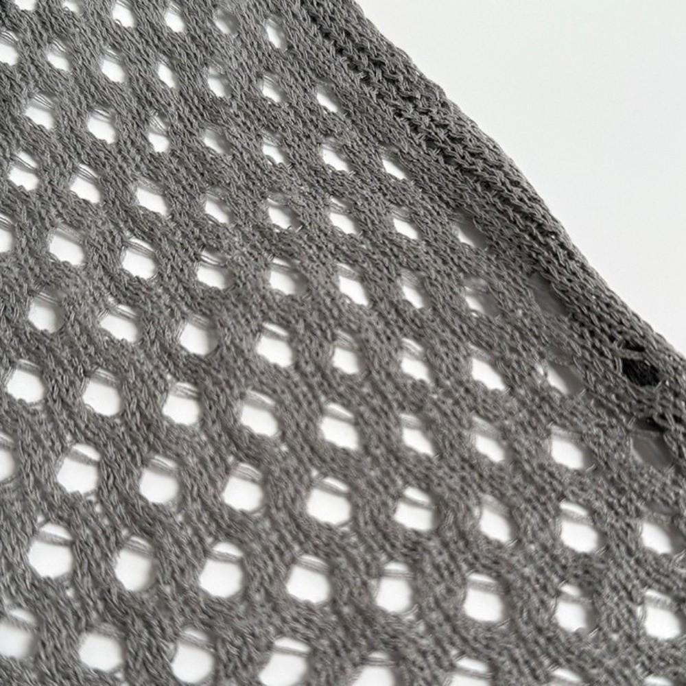 White Knitted Shawl Cape Hip Scarf All-match Fake Collar  Women