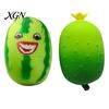 Realistic Vegetable Toy Stress Relief Simulation Cucumber Anti-Anxiety Cartoon Watermelon Squeeze Fidget Stretchy Sensory Office Worker
