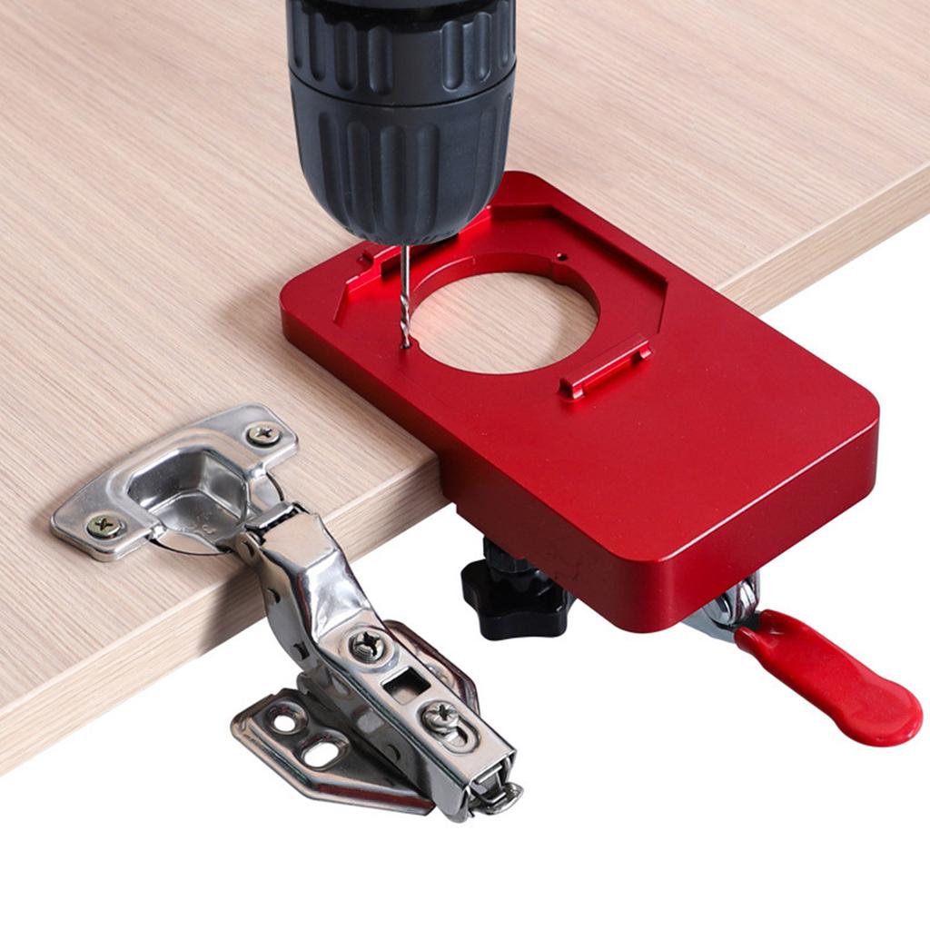 Concealed Positioning Hinge Hole Punch, 35mm Door Hinge Jig Cabinet Hinge Jig Punch Cabinet Hardware Jig