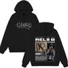 Rapper RELS B Skinny Flakk Album Graphics Hoodie Men Women Fashion Hip-hop Pullover Long Sleeves Loose Oversized Sweatshirt Tops