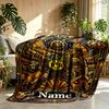 Custom Name Personalized Borussia Dortmund Bvb Print Blanket, Home Decor, Bedroom, Sofa, Camping, Couch, Gifts for Birthday Christmas