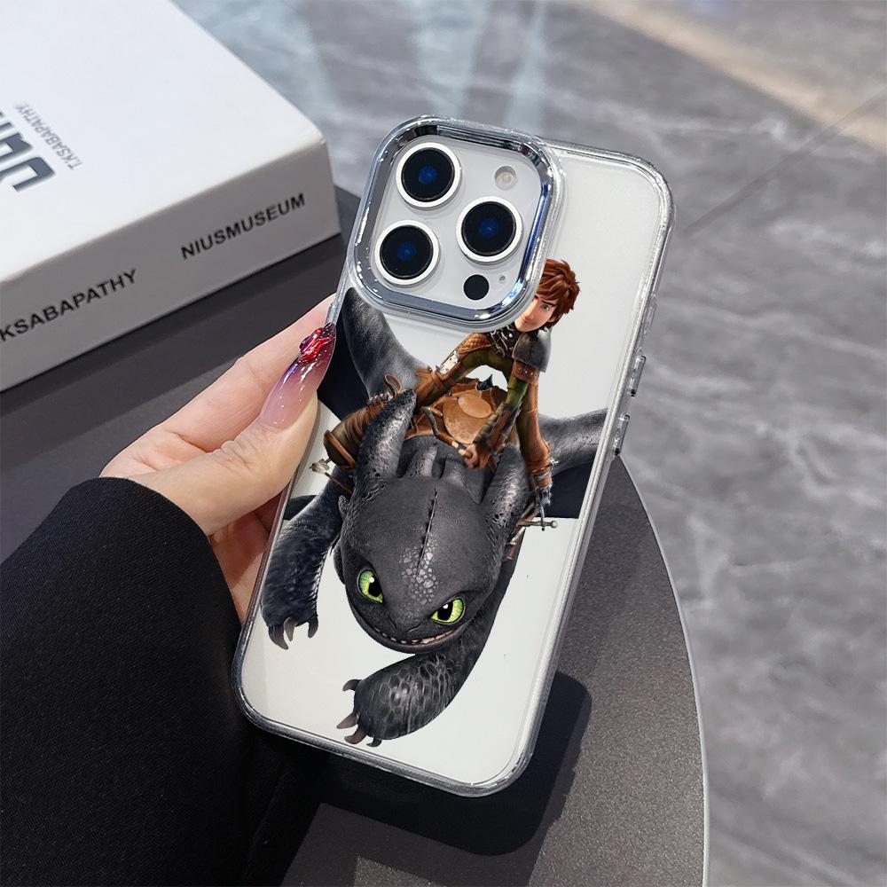 fashion cute dragon Phone Case For iPhone 17 16e 16 15 14 13 12 11 mini Pro Max X XR XSMAX 8 7 Air Plus Transparent Soft Cover