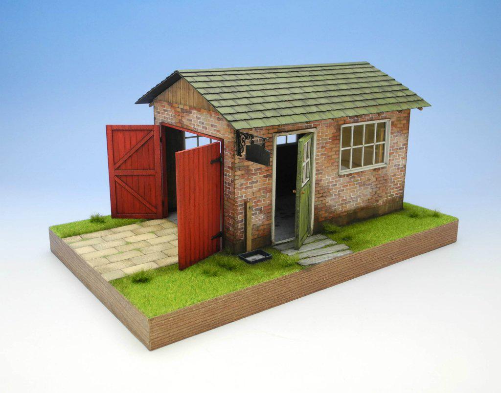 Cobaanii Mokei Kobo 1/24 Sweet Style Series Country Garage Assembly Kit SS-026
