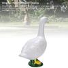 Garden Goose Statue Goose Outdoor Sculpture Resin Lifelike Large Size White Goose Sculpture Ornament for Pool Yard Outdoor Decor