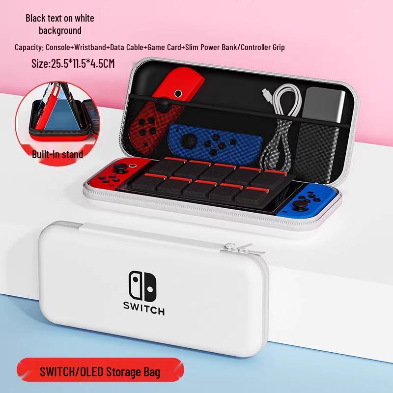 Switch OLED Protective Hard Shell Storage Case for Console and Accessories