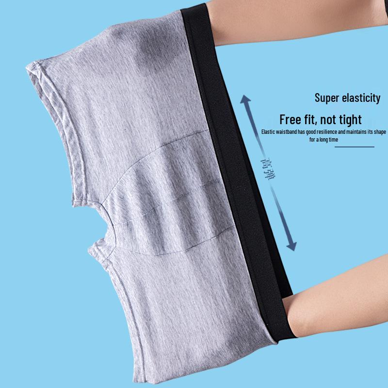 Men's Pure Cotton Loose Fit Underwear Shorts - Comfortable Flat Leg Briefs for All Ages