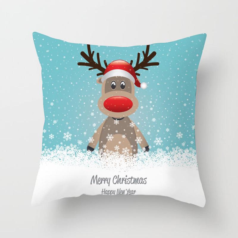New Santa Claus Snowman Pillow Case Festive Home Decoration Pillow Cushion Case