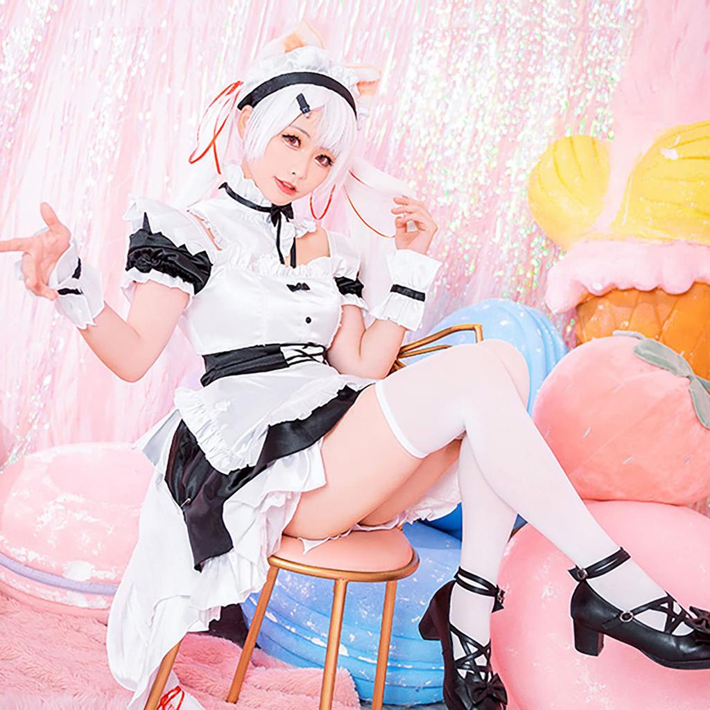 [Milky Time] Nijisanji Yuika Shiina Cosplay Maid Halloween VTuber Costume