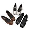 French Shallow Mouth Mary Jane Single Shoes Women's 2025 New Versatile Casual Small Fragrant Style Buckle Flat Bottom New Chinese Trendy Shoes