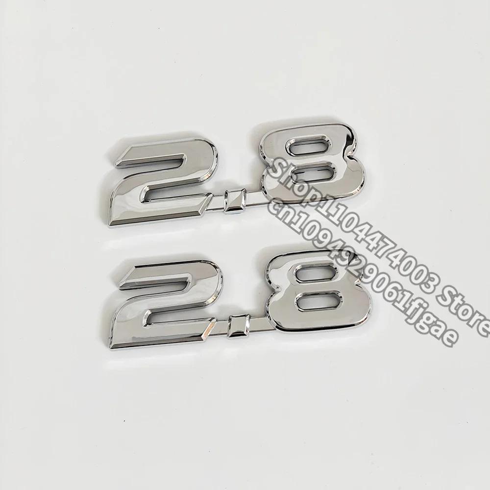 

Glossy Silver Glossy Black Replacement Badge Suitable for Toyota Hilux Revo 2.8 Comes with Back Glue