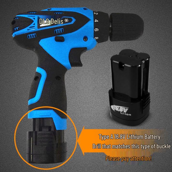 12V/16.8V Rechargeable Electric Drill with Lithium Battery & Charger, Cordless Hand Screwdriver