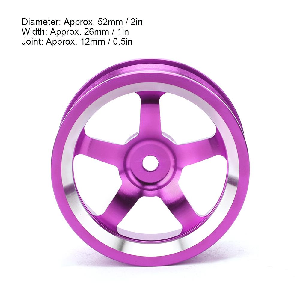 4Pcs 1 10 Aluminum Alloy Wheel Hub Accessory RC Parts Fit for HSP 94123 Touring Drift Car