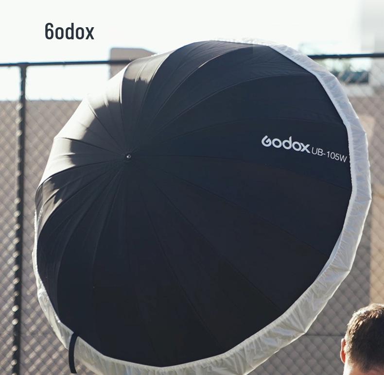 Godox UB Parabolic Reflector Umbrella: Large, Portable, Multifunctional Light for Studio and Outdoor Photography.