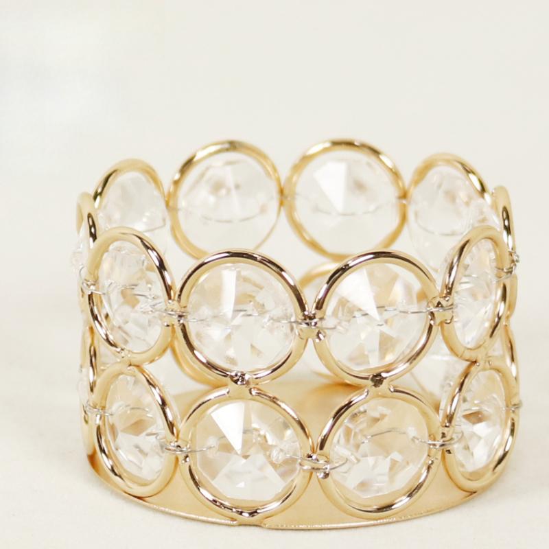 2 шт. Креативный железный золотой подсвечник в европейском стиле, свадебный подсвечник, чашка для свечи для ужина при свечах 2Pcs золотой