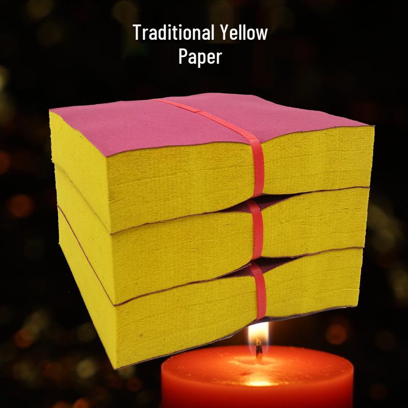 Yellow Ritual Paper for Worship: Qingming, July 15th, October 1, Cold Food, and Spring Festivals