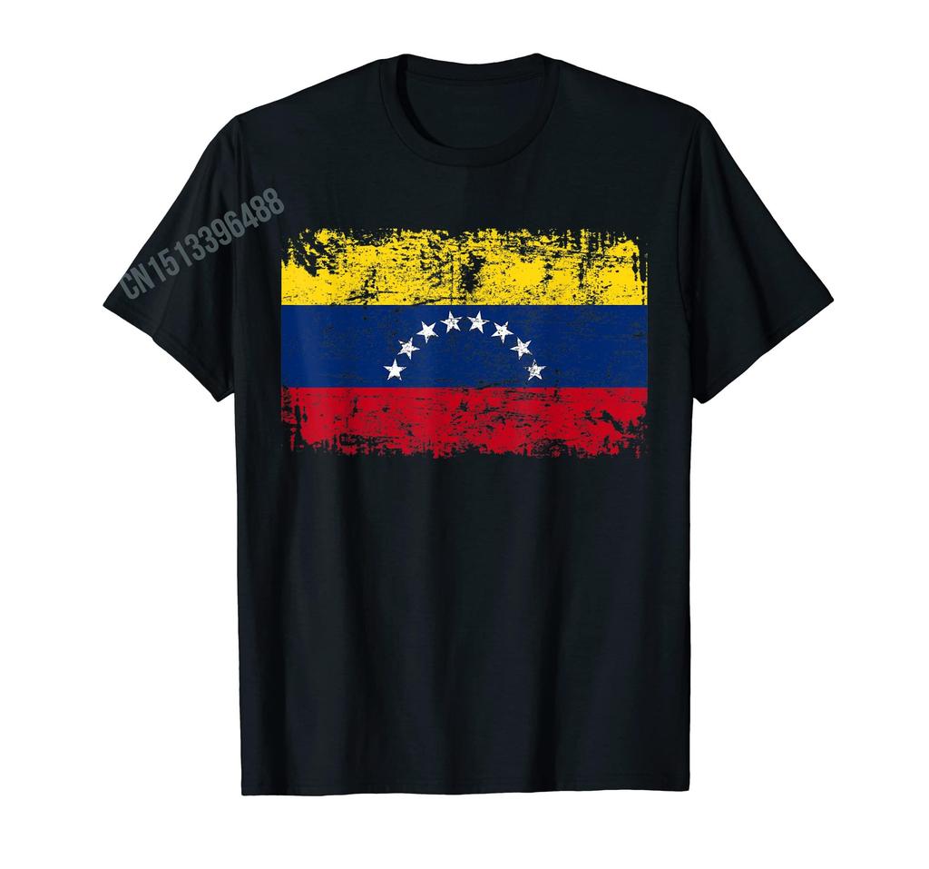 ZX More Design Venezuelan Map And Flag Distressed Venezuela  TShirt For Men Women T Shirt Tops Cotton Tees