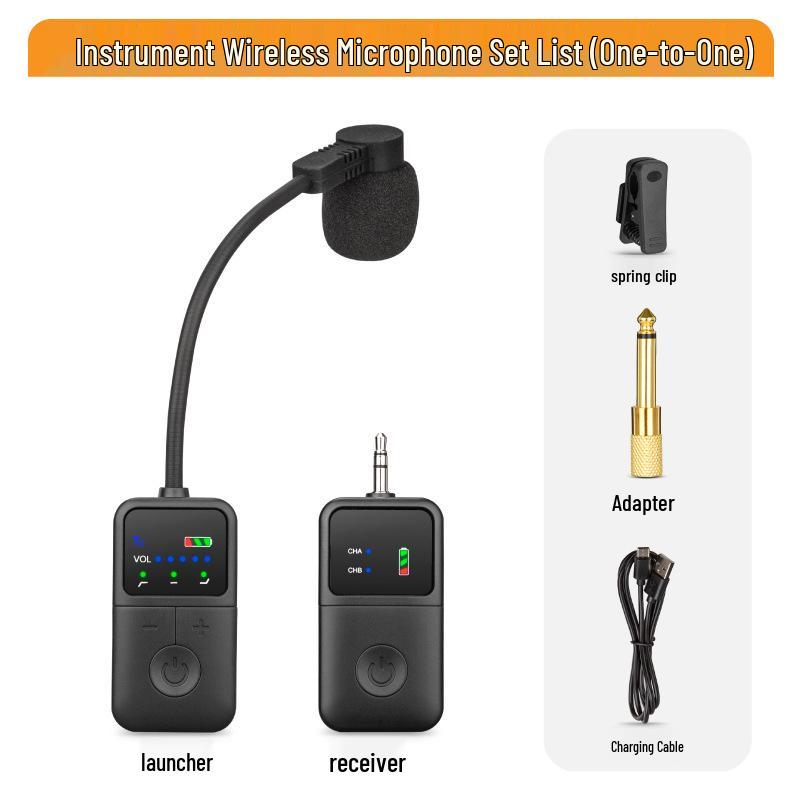 

Erhu/Dizi Stage Performance Wireless Microphone - Professional High-Fidelity Sound Pickup and Amplification.