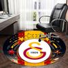 Galatasaray Logo, Fußballclub Wappen Stuhlmatte Runder Teppich Büroteppich, Rutschfest, Geeignet für Wohnzimmer, Schlafzimmer Dekoration.1205032a