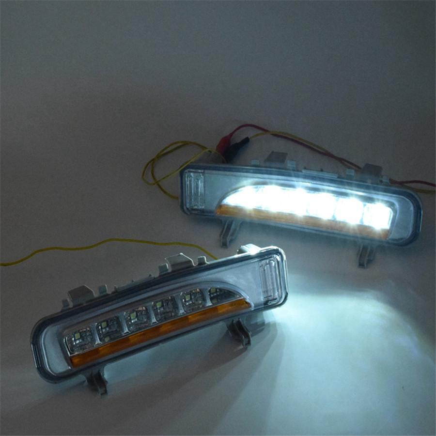 2PCS LH & RH LED SUV Fog Lamp Light DRL For Ford Edge 2011 2012 2013 2014 Turn Signal