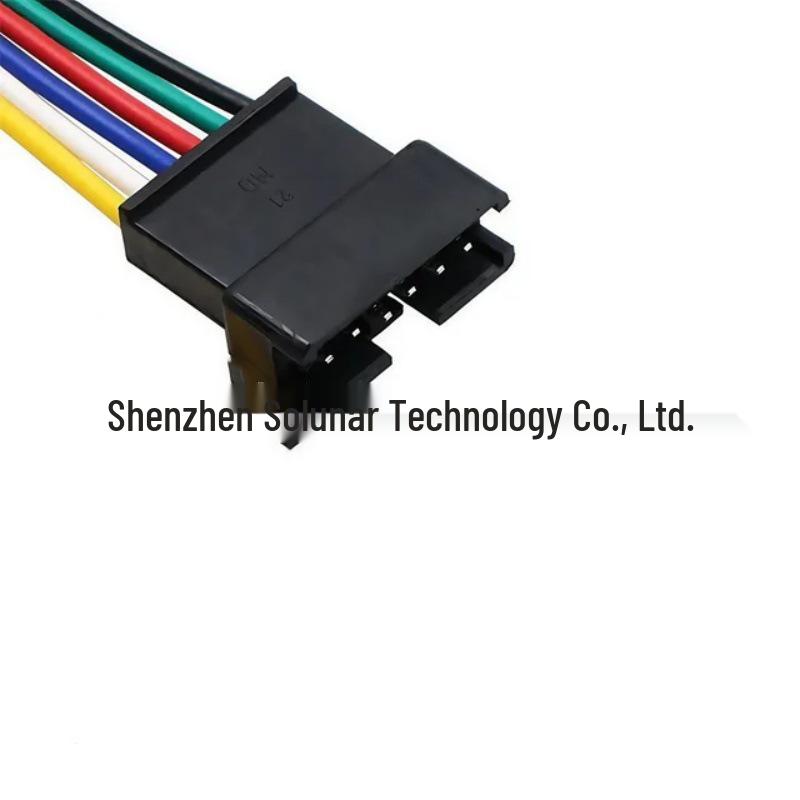 SM Male/Female Plug Cable 2.54MM Air Connection, 3-Battery Charging, 4P Terminal Power Cord, LED Light.