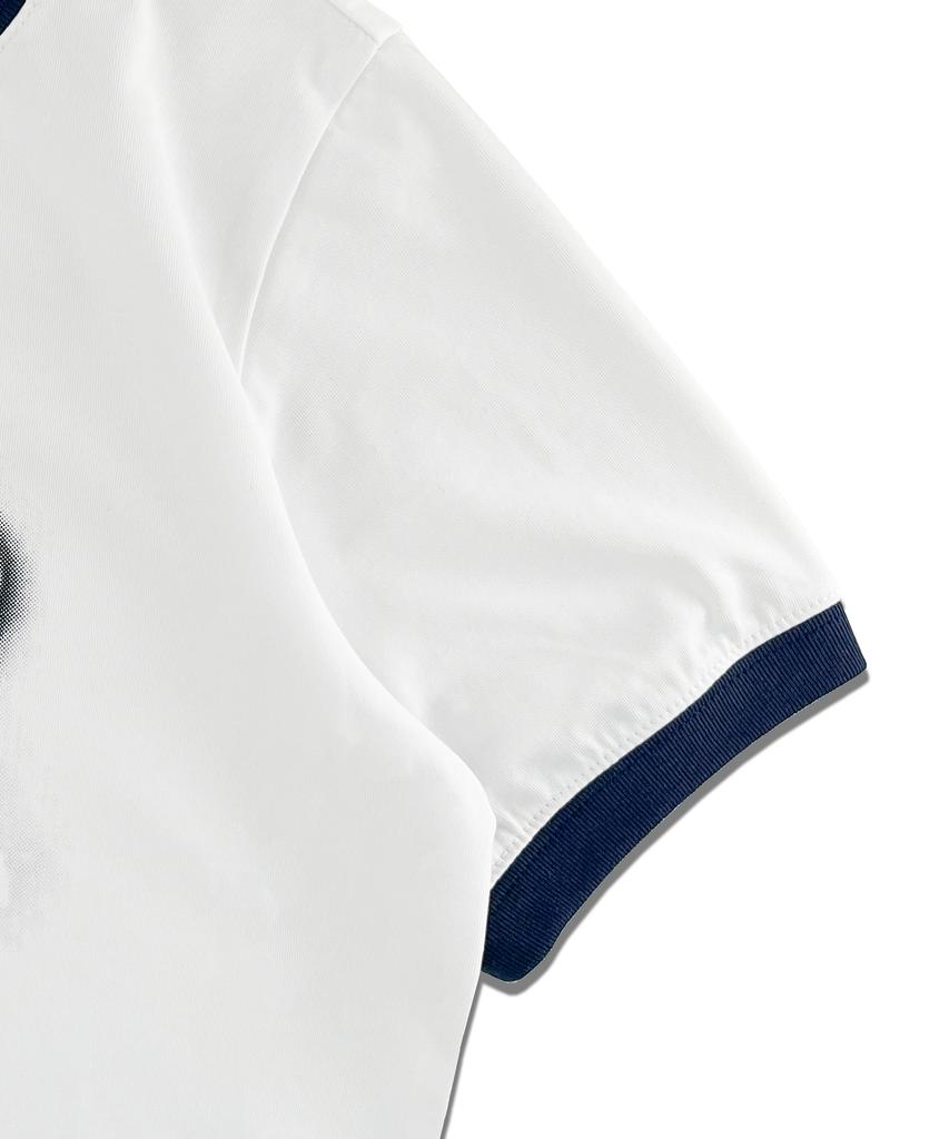 DISTN9NE Oval Logo Slim Ringer Short Sleeve T-Shirt Lq3Tf609_White
