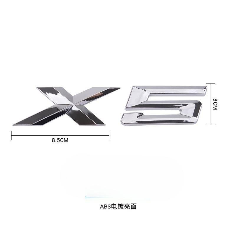 Applicable to X1X2X3X4X5X6 car logo digital rear label Xdrive four-wheel drive displacement standard side tail label