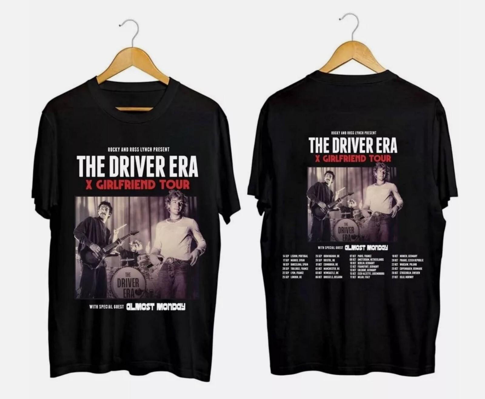 The Driver Era X Girlfriend Tour EU UK 2026 Double Sided T-Shirt S