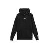Puma Puma Logo Letter Print Drawstring Hoodie Unisex Black