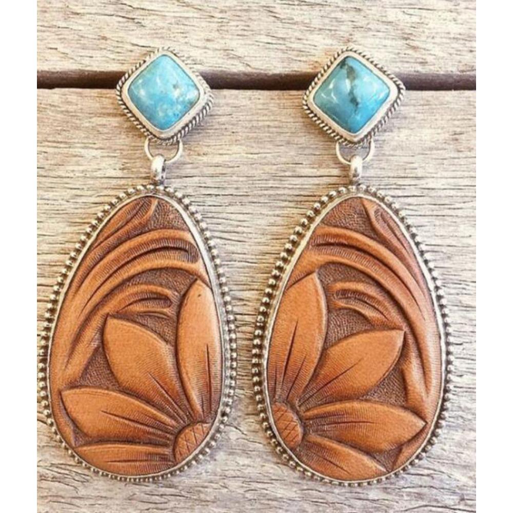 Retro Love Shape Strange Earrings European Beautiful Woman Earrings