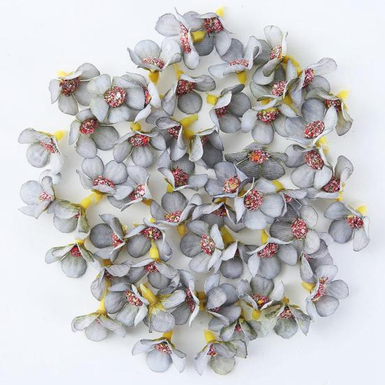 100 ks 2cm mini umělá květinová hlava sedmikrásky DIY svatební dekorace girlanda