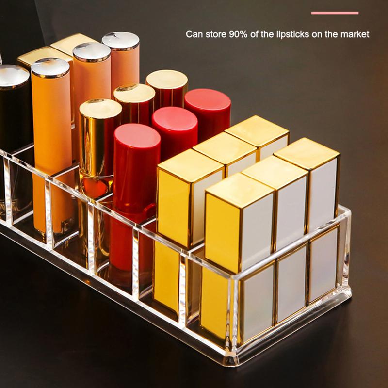 Cosmetic Storage Box Powder Storage Box Lipstick Rack Nail Polish Display Rack Cosmetic Powder Storage Rack 8 Cells
