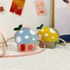 Adorable Mushroom Design Pu Children's Crossbody Bag Fashionable Mini Coin Purse Cute Shoulder Bag For Little Girls