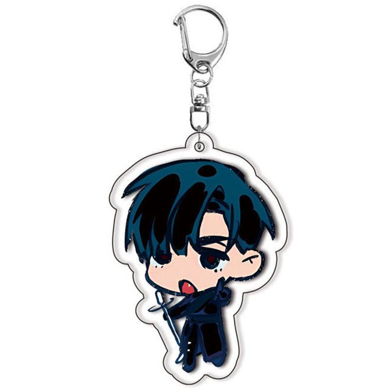 1 beliebter Anime Alien Clown 2D flacher Acryl-Schlüsselanhänger, geeignet für Zubehör-Taschen-Schlüsselanhänger, Fan-Geschenk Autoanhänger, Autoschlüsselanhänger