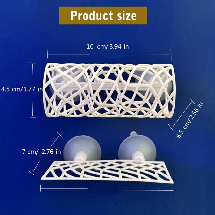 Hollowout Betta Habitat Tube for Fish and Shrimp Hideouts Resting Bed Suction Cup Betta Fish Shelter Safety Place