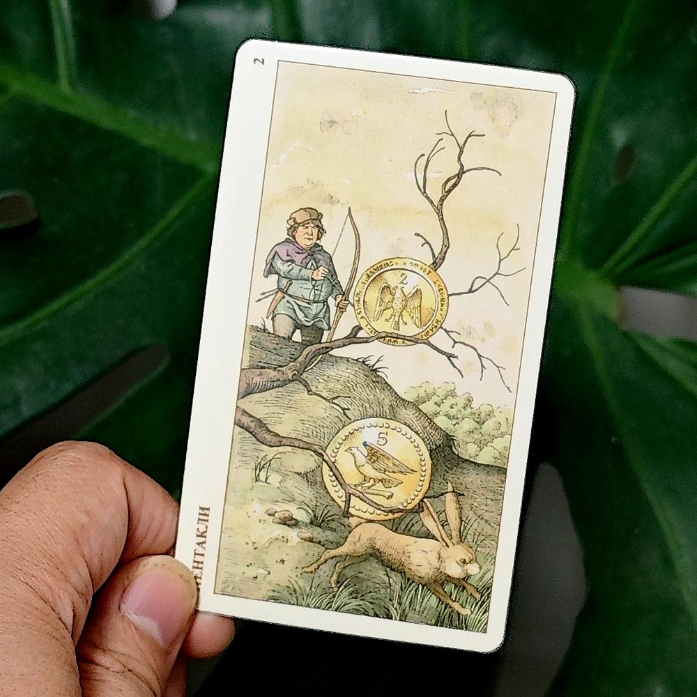 10.3*6cm The Tarot of Durer 78 Pcs Vintage Ancient Tarot Cards In Russian Language