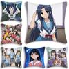 Anime A-Azumanga Daioh Poszewki na poduszki Kreskówkowe Dekoracyjne do Sofy Domowe Dwustronny Druk Krótki Plusz Urocza Poszewka na Poduszkę