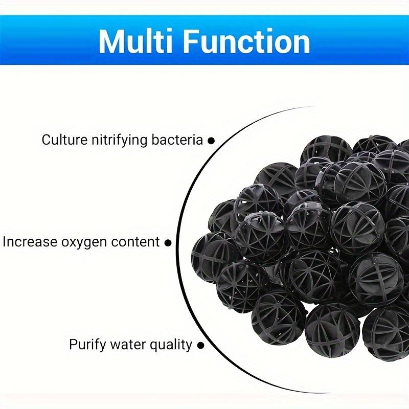 50/100pcs Fish Tank Biochemical Balls, Fish Pool Filter Material, Aquarium Biochemical Filter, Clean Water Filter
