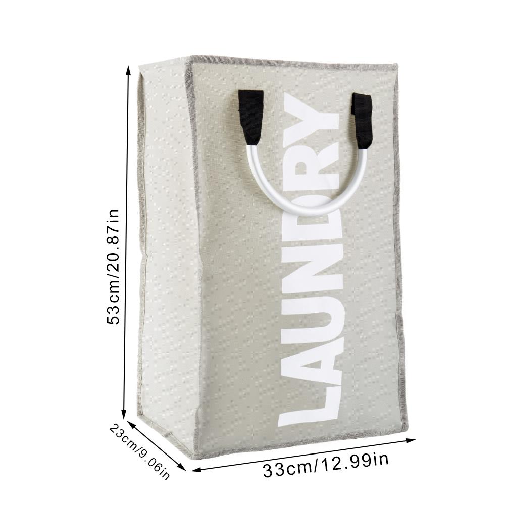 

40l Oxford Cloth Laundry Basket Space Saving Foldable Waterproof Organizer Dirty Clothes Storage Baskets Household Clothing Bin білий