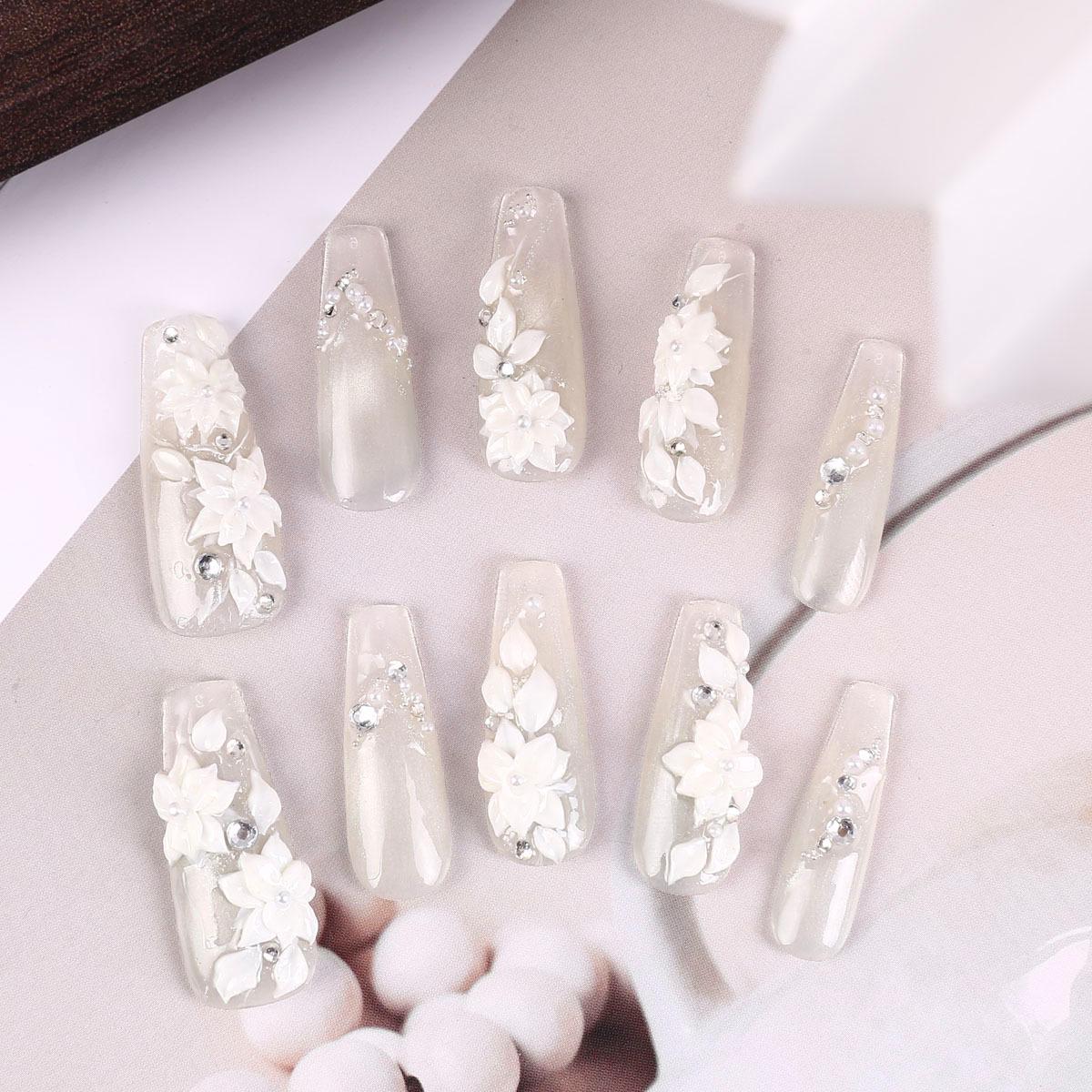 

Нігті-стилети з ручним 3D-різьбленням «Котяче око» - Універсальний розкішний дизайн з ефектом відбілювання M with 5-piece tool set