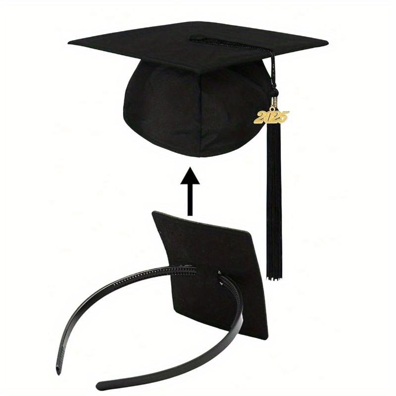 Graduation Cap Headband Insert - Secures Cap and Keeps Hairstyle, Upgraded Interior Design, for Graduation Cap Fixing Headband, Can Fix Your Hat