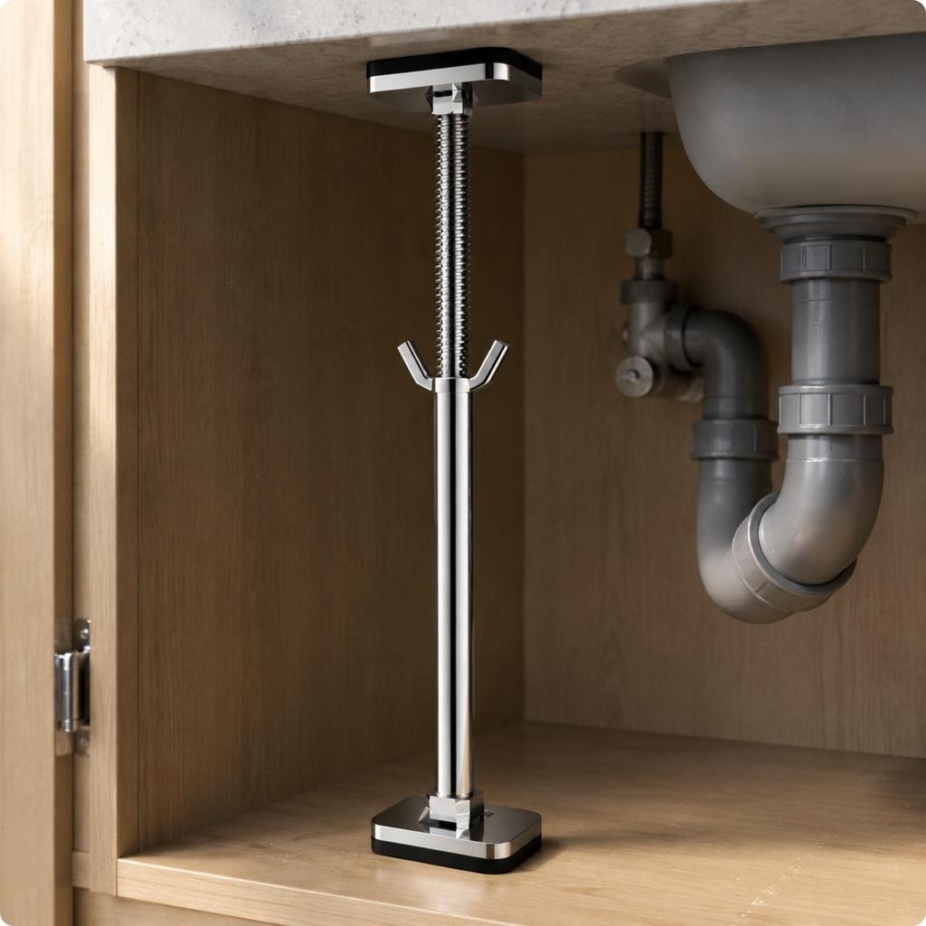 Under-Mount Sink Support Brace Heavy Duty Undermount Sink Bracket Home Repair Hardware Universal Fit Space Saving for Bathroom